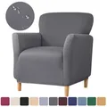 Spandex Club Chair Cover Elastic Single Tub Sofa Covers Stretch Adjustable Armchair Slipcovers for