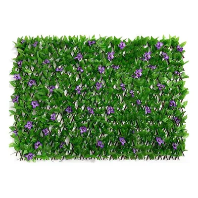 Artificial Hedge Fake Leaf Wall Greenery Hedge Plant Privacy Fence Screen for Home Outdoor Garden Balcony Decoration