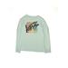 Vans Long Sleeve T-Shirt: Green Tops - Kids Boy's Size Large