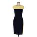 Lauren by Ralph Lauren Casual Dress - Sheath Boatneck Sleeveless: Yellow Color Block Dresses - Women's Size 6