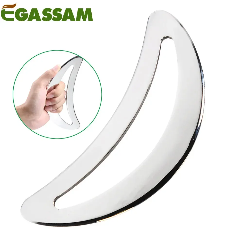 Guasha-Massage werkzeuge aus Edelstahl, Iastm-Kratz werkzeug für Weichgewebe-Kratz massage gerät, Rücken, Beine, Arme, Nacken, Schulter Image