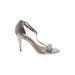 Calvin Klein Sandals: Silver Marled Shoes - Women's Size 9 1/2