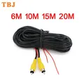 6 Meters 10M 15M 20M Car Truck RCA Video Extension Cable Male to Male with trigger wire for Backup