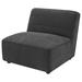 Armless Chair - Alma Sunny Upholstered Armless Chair Dark Charcoal in Black | 32 H x 34.5 W x 37.5 D in | Wayfair Retsaoc 552081