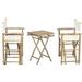 Bamboo54 3 Piece Bistro Set Wicker/Rattan in Brown | 28 H x 20 W x 19 D in | Outdoor Furniture | Wayfair BS1029