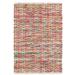 White 24 x 0.25 in Area Rug - Dash and Albert Rugs Vista Striped Handwoven Cotton Red/Yellow Area Rug Polyester/Cotton | 24 W x 0.25 D in | Wayfair