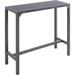 Textiles Hub Outdoor Bar Table Patio High Pub Table 46”L Counter Height Table w/ Waterproof Top | Wayfair WFY - AM - B09YP-WSKKS