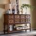 Eden Rim Solid Wood Accent Chest in Brown/Gray | 37.01 H x 55.12 W x 15.16 D in | Wayfair AccentCabinet20240318TB737929834467ER Chocolate color 140