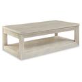 Signature Design by Ashley Marxhart Lift-Top Coffee Table Wood in Brown | 18 H x 54 W x 28 D in | Wayfair T791-9