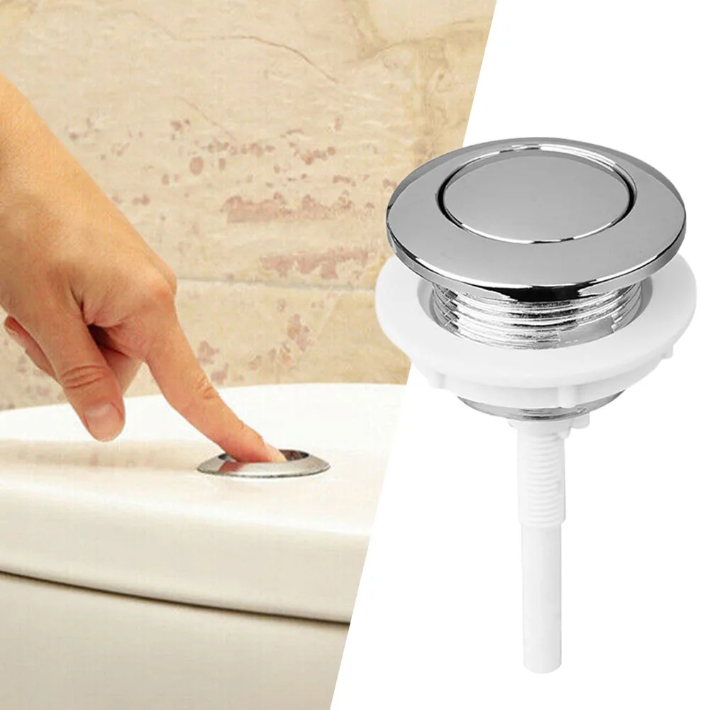Bouton poussoir de toilette de salle de bains 38mm, 1 pièce, bouton de chasse d'eau unique, bouton de réservoir d'eau de toilette ABS, accessoires de salle de bains universels