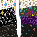 Tissu en coton polyester et pur 50x145cm notes de musique pour tissu couture matelassage