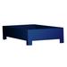 David Francis Furniture Ivy Open-Frame Bed Wood/Wicker/Rattan in Blue | 60 H x 42 W x 78.5 D in | Wayfair B5055-T-S137
