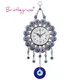 Horloge murale suspendue en Quartz bleu Nazar amulettes porte-bonheur breloques de bénédiction