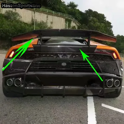 Becquet à lèvre de coffre arrière en Fiber de carbone Style D modifié pour Lamborghini Huracan