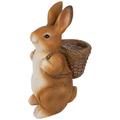 Northlight Seasonal Rabbit Animals Resin Garden Statue in Brown/White | 16.75 H x 7.5 W x 8.5 D in | Wayfair NORTHLIGHT DW99697