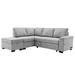 Gray Sectional - Angel Queen Sleeper Sectional Sofa, L-Shape Corner Couch Sofa-Bed w/ Storage Ottoman & Hidden Arm Storage & USB Charge Velvet, | Wayfair