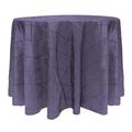 Ultimate Textile -5 Pack- Embroidered Pintuck Taffeta 102-Inch Round Tablecloth Lavender Wisteria in Gray/Indigo | 102 W x 102 D in | Wayfair