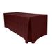 Ultimate Textile -5 Pack- Damask Kenya 6 Ft. Fitted Tablecloth - Fits 30 X 72-Inch Rectangular Tables - 36"H, Bordeaux Red in Gray/Red | Wayfair