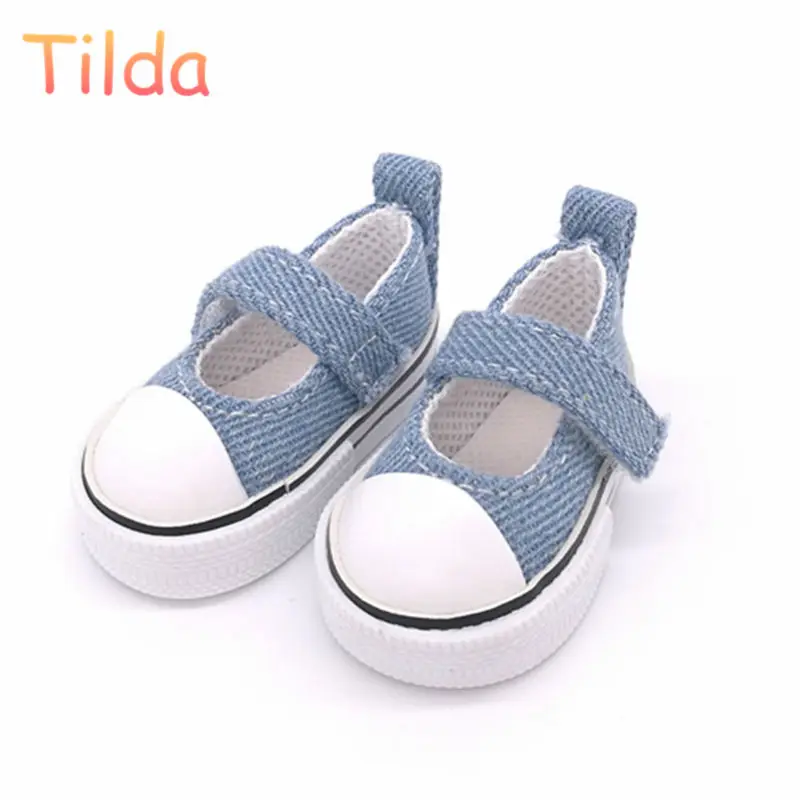 Tilda – baskets en toile de 5.5cm pour poupées Paola Reina Minifee Corolle, chaussures de sport à échelle 1/4 pour jouets de poupée en peluche et articulée