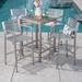 Wade Logan® Caggiano Outdoor 5 Piece Bar Set Metal | 43 H x 27.56 W x 27.56 D in | Wayfair 096F9F7780DD4503A73968D093D9D11E