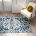 White 36 x 0.37 in Area Rug - Kelly Clarkson Home Alessia Floral Ivory/Blue Area Rug, Polypropylene | 36 W x 0.37 D in | Wayfair LARK1962 26991450