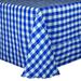 Gracie Oaks - Square Polyester Gingham Checkered Tablecloth Polyester in White | 84 W x 84 D in | Wayfair AD0A93F283C644919151D29056A57A43
