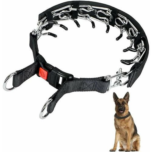 Hunde-Zinken-Trainingshalsband, Hunde-Würgehalsband mit Schnappschnalle, kein Zug-Hundehalsband für