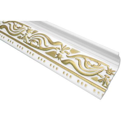 2 Meter Zierleiste Zierprofil Deckenleiste 46x89mm M-24 GOLD