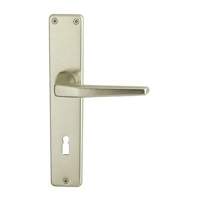 Türdrückerpaar Frankfurt 117L Aluminium F2 ohne Rosetten Vierkant 8 mm Image