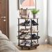 17 Stories Cynthiana Shoe Rack Metal/Manufactured Wood in Brown | 31.6 H x 22.8 W x 22.8 D in | Wayfair 18FFB82FA06E4687AEE3CF11BF5FC184