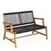 Red Barrel Studio® Jabriyah Outdoor Bench, Wood in Brown | Wayfair AA2EF1C1024146B3AF48EB84BD4ECBAC