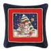 The Holiday Aisle® Snowman w/ Tree Needlepoint Christmas Pillow | 18 H x 18 W x 4 D in | Wayfair 7F42E5A654904AEBBF1F053E99BC5F0C