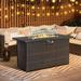 Latitude Run® Rejane Fire Pit Table Cast Iron in Brown | 23.2 H x 37.4 W x 17.3 D in | Wayfair 1D7CCE63961044AD840C95581401703C