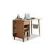 Inbox Zero 39.37"Wooden rectangular desk w/ bookcase Wood in Brown | 29.53 H x 39.37 W x 22.05 D in | Wayfair 68EDB447246543A2A4DCDF10BD8AE9B7