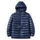 Kids Boys Hoodie Jacket Outerwear Kids Puffer Jacket Solid Color Long Sleeve Zipper Coat Outdoor Adorable Daily Black Red Blue Spring Fall 7-13 Years