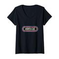 Damen Vintage-Rock'n'Roller T-Shirt mit V-Ausschnitt