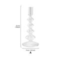 Transparent Glass Candle Holder: Perfect for Romantic Candlelit Dinners, Wedding Photoshoot Props, Home Decor for Living Room Tables, Adding Sophistication to Any Setting