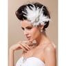 Copy To Headpiece For Wedding Gorgeous Feather With Rhinestones/ Tulle