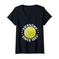 Damen Fantastisch seit 1969 54. Geburtstag, 54-jähriger Tennisspieler T-Shirt mit V-Ausschnitt