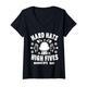 Damen Hard Hats And High Fives-Worker's Day Respect Labor Herren T-Shirt mit V-Ausschnitt