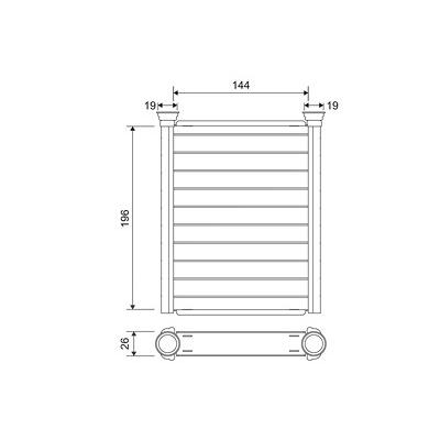 Valeo Wärmetauscher, Innenraumheizung [Hersteller-Nr. 811589] für Toyota Image