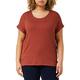 ONLY Damen Einfarbiges T-Shirt Basic Rundhals Ausschnitt Kurzarm Top Short Sleeve Oberteil ONLMOSTER, Farben:Weinrot, Größe:XL