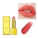 BEUKING Gold Lipstick Velvet Nude Red Pink Lip Tint High Pigment Not Fade Smooth Long-Lasting Wear Non-Stick Cup Waterproof Matte Lady Lip Gloss for Girl Women Lady Daily Lip Makeup (#3)