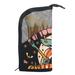 Halloween Font Professional Artist-Grade Makeup Brush Storage Bag Organizer with 12 Brushes - Ideal for People on the Go