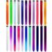 22 PCS Colored Hair Extensions Clip in Olldag Multi-color Party Highlights Synthetic Neon Ombre Hair Extensions Rainbow Hair Accessories for Girls Women Kids Doll Hair Pieces (22-inch Colorful)