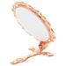 Vanity Mirror Vanity Stool Fodable Handhold Mirror Metal Handheld Mirror Travel Mirror Practical Hand Mirror Miss Travel