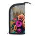 Halloween Font Professional Artist-Grade Makeup Brush Storage Bag Organizer with 12 Brushes - Ideal for People on the Go