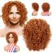LIANGP Beauty Products Curly Wigs Medium Soft Deep Wig Wig Long 10 For Women Curly Hair Heat Length Curly Wigs To Fiber Wigs Brown Blonde Small Beauty Tools