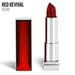 maybelline new york color sensational red lipstick satin lipstick red revival 0.15 oz