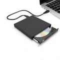 External CD DVD Drive USB 2.0 Slim Protable External CD-RW Drive DVD-RW Burner Writer Player For Laptop Notebook PC Desktop Computer